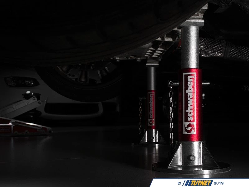 Aluminum 3-Ton Jack Stands - Set Of 2 With Mechanic's Folding Ground Pad - Image 14