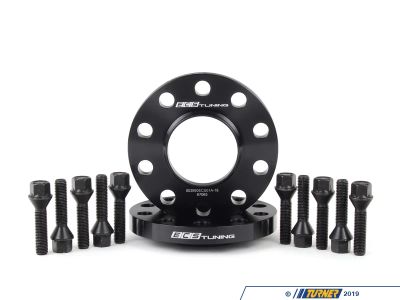 ECS Tuning Wheel Spacer/Hub Adapter & Bolt Kit - 17.5mm - 74.1mm To 72.6mm CB