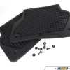 Genuine BMW Rear All Weather Rubber Floor Mat Set - Black - E39