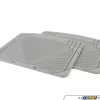 Weathertech Rear All-Weather Floor Mats - Grey - E32 E38 E65 E66