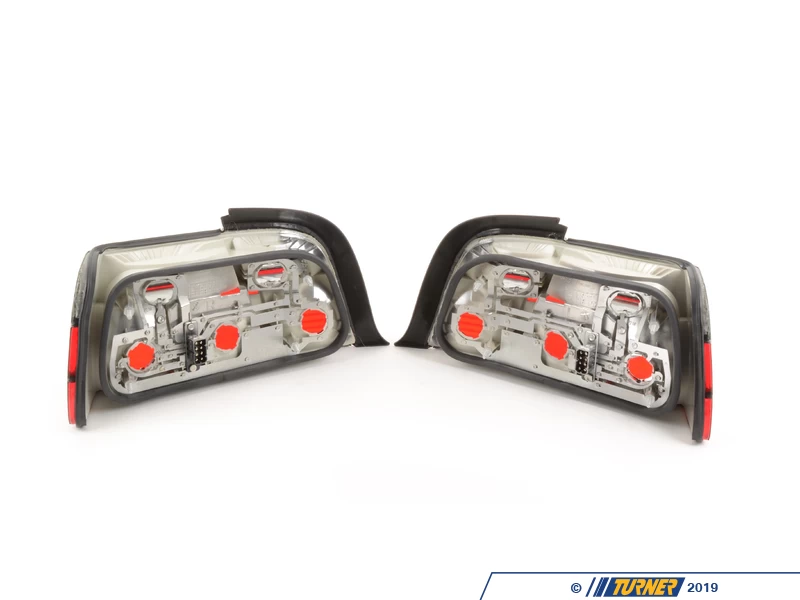 Depo Red/Smoked Tail Light Set - E36 Sedan - Image 2