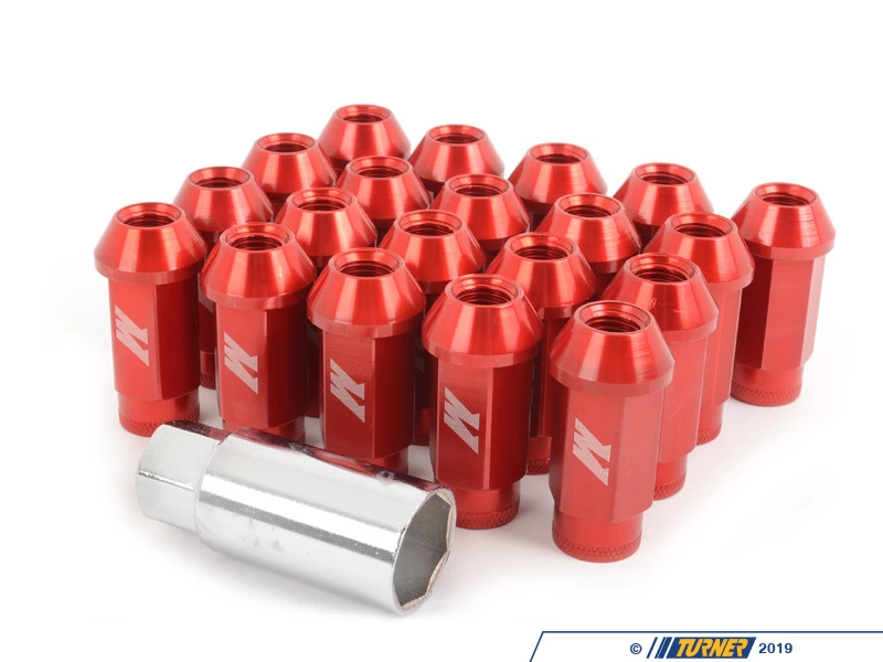 Mishimoto Aluminum Locking Lug Nuts - M12x1.5 - Red