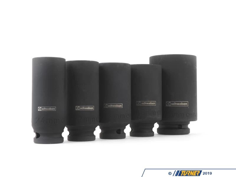 Schwaben Deep Well Impact Socket Set