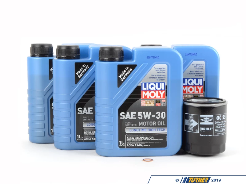 Liqui Moly Longtime High Tech 5w-30 Oil Change Kit - E21 E30 318i 320i (M10)