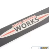 Genuine MINI JCW Black Metal Door Entry Strip - Checkered