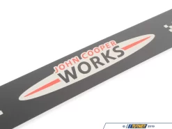 Genuine MINI JCW Black Metal Door Entry Strip - Checkered