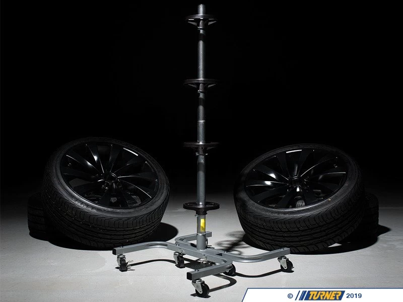 Wheel Storage Rack With Casters With Tire Stack Cover - Image 15