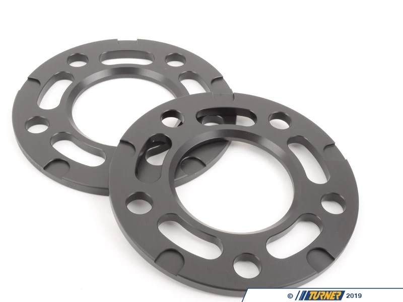 Turner Black BMW 7.5mm Front Wheel Spacer Kit - E24, E28, E30 M3, E31, E32, E34, E36, E38, E46, Z3, Z4