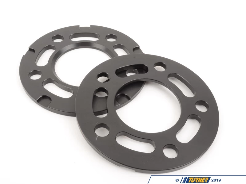 F80 7.5mm Big Pad Wheel Spacers & Bolts - Black (Pair)
