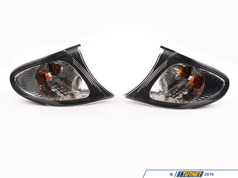 Genuine European BMW Front Euro Clear Turn Signal Set - E46 325i 325xi 330i 330xi