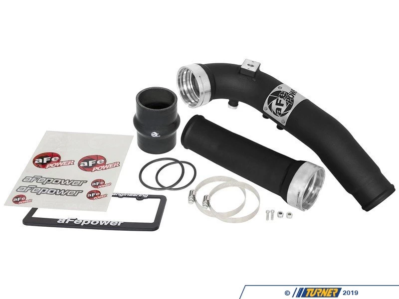 AFe Power BladeRunner Black Intercooler Tube Cold Side W/ Coupling And Clamps Kit - F22/3 228i, F3X 328i 428i N20