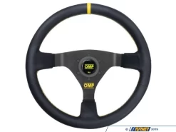 OMP WRC Racing Steering Wheel - Mid-depth 350mm Dished | Black Leather