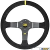 OMP 350 Carbon Steering Wheel - Dished 350mm | Black Suede