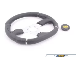 OMP Cromo Racing Steering Wheel -- 350mm | Black Leather