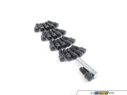 Conical Seat Tuner Spline Bolt Set - Medium Length - Black - 14x1.5x32mm